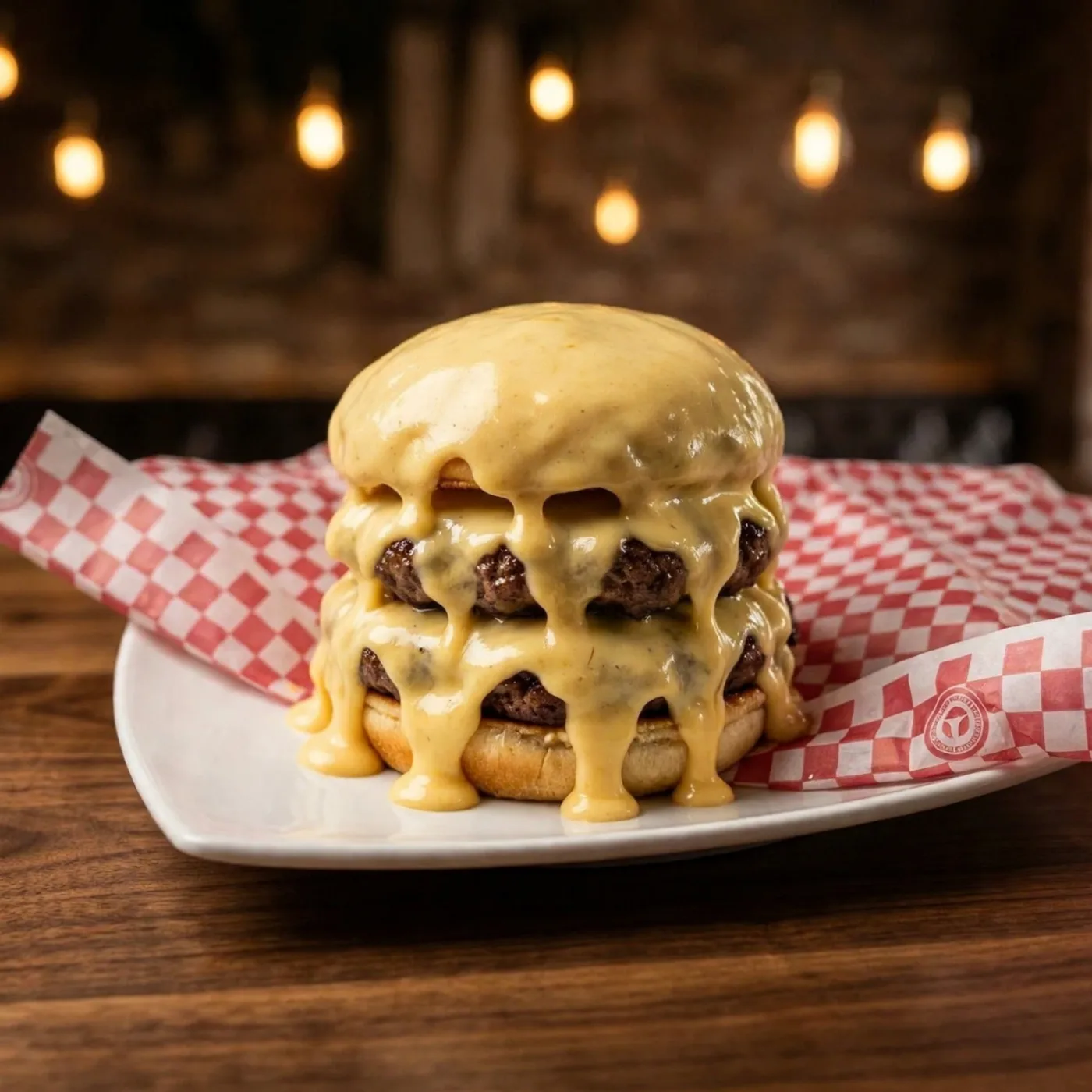 Hamburguesa Doble TAZ Gratinada